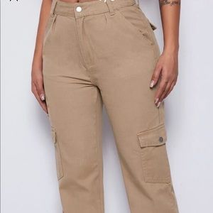 New shien flap pocket cargo Jeans